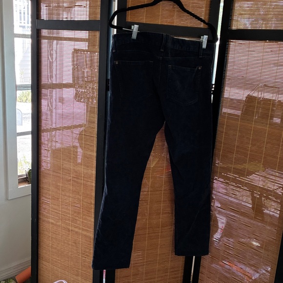 GAP 1969 Dark Blue Corduroy Skinny Pants Size 30 Excellent Condition - Picture 3 of 6